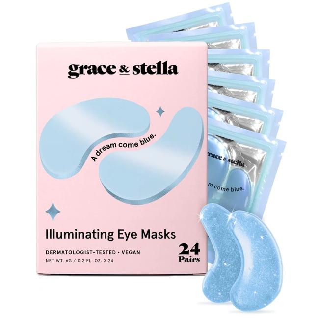 Máscara iluminación con ojos griegos y azules. Precio: 9.95 euros